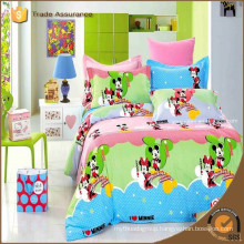 Children bedroom Mickey Minnie Mouse bedding set 100% cotton